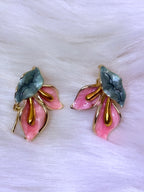 Boucles d’Oreilles Fleur de Lys Dorées