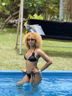 Maillot de Bain 2 Pièces à Motif Fleurs