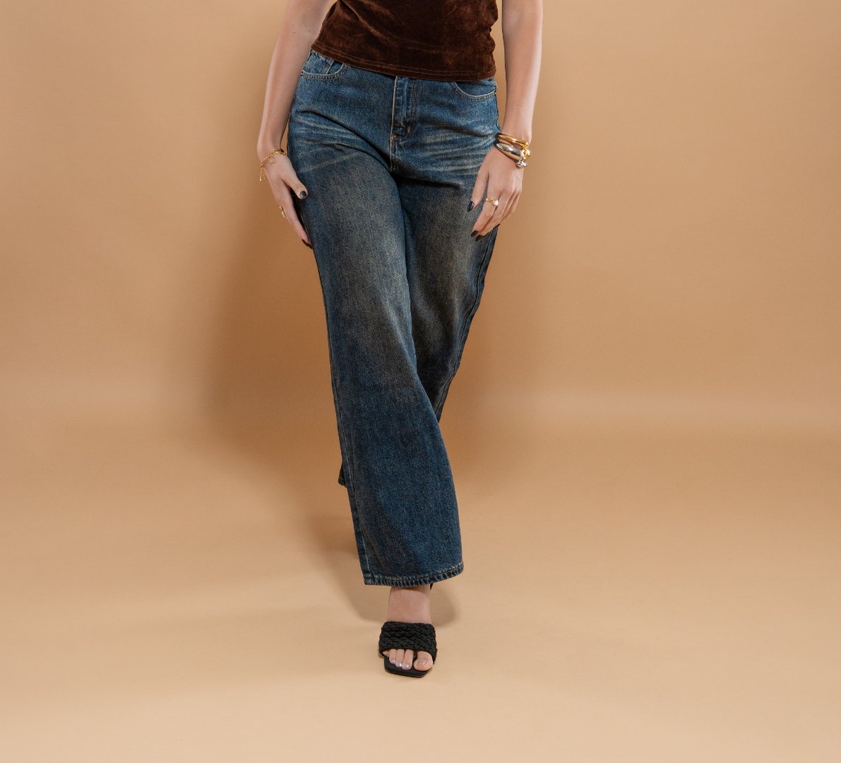Jean Large Décontracté Jambes Amples - Coupe Ample