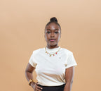 T-Shirt Velours Élastique Bijou Femme