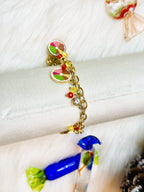 Bracelet Citron Multicolore Doré Acier Inoxydable