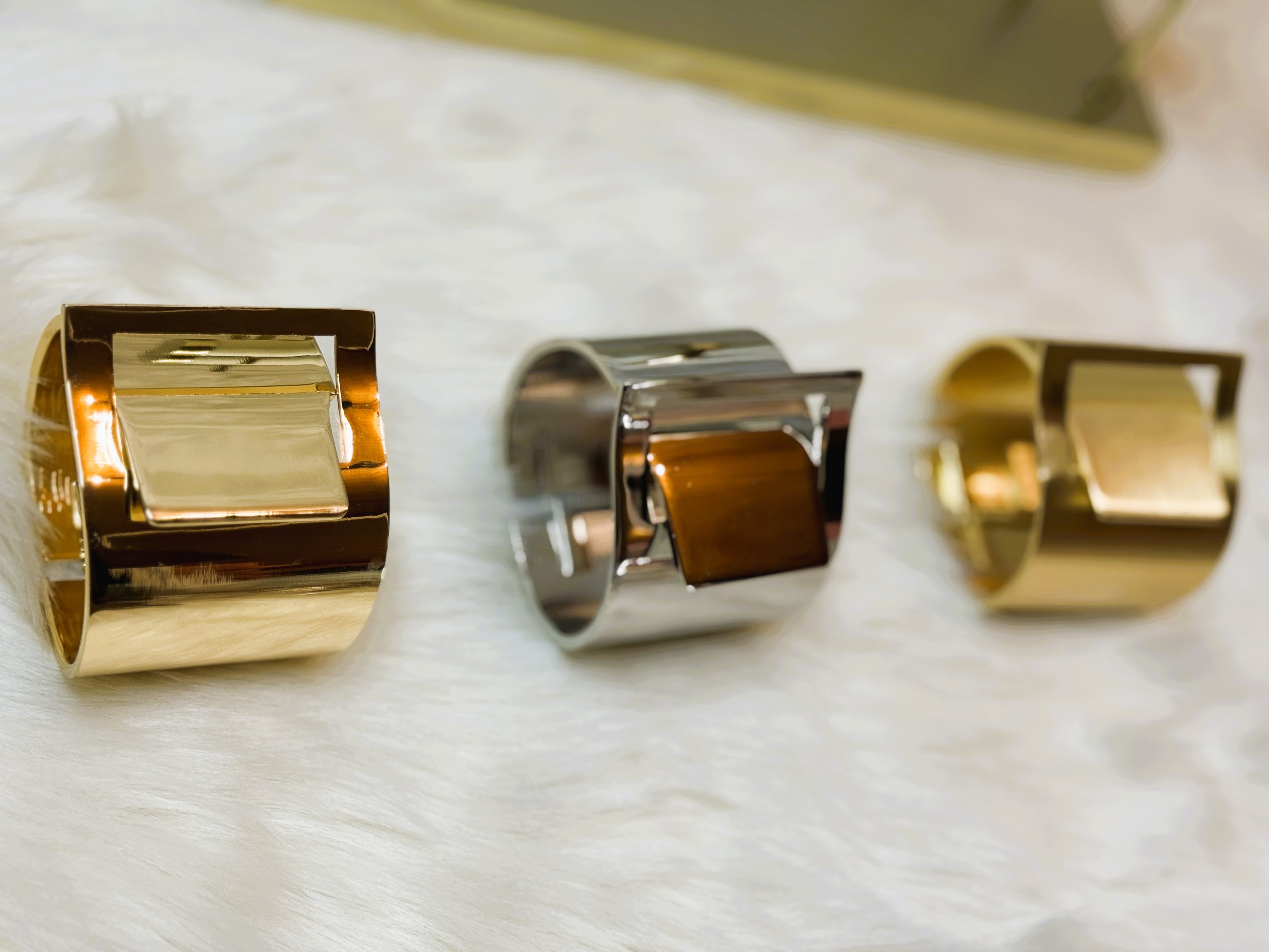 Bracelet Tendance Ceinture Doré/Argenté Alliage Métal