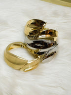 Bracelet Tendance Feuille Doré/Argenté Alliage Métal