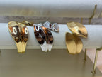 Bracelet Tendance Feuille Doré/Argenté Alliage Métal