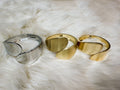 Bracelet Tendance Goutte d’Eau Aplatie Doré/Argenté 