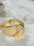 Bracelet Tendance Goutte d’Eau Aplatie Doré/Argenté 