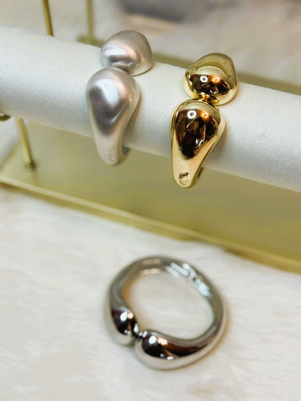 Bracelet Tendance Goutte d'Eau Doré/Argenté