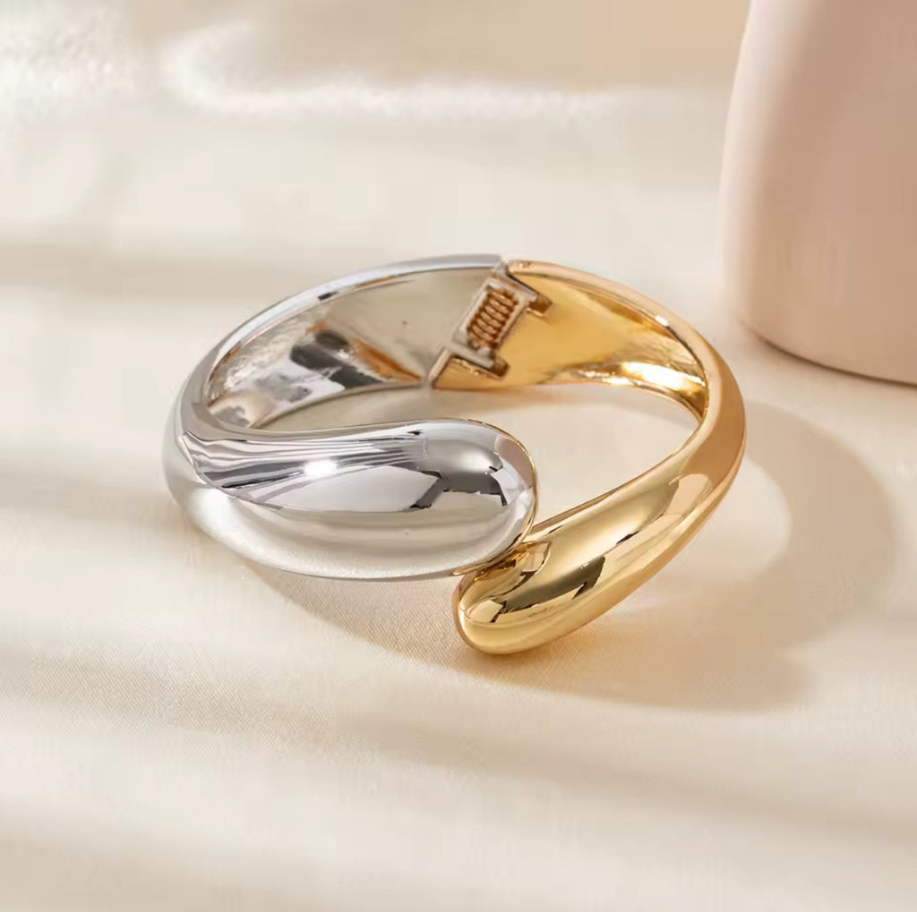 Bracelet Tendance Goutte d'Eau Doré/Argenté